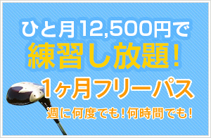 ひと月12,000円で練習し放題！